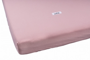 Prześcieradło washed cotton dusty pink