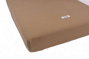 Prześcieradło washed cotton camel