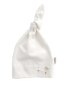 Czapeczka newborn organic z haftem gąski