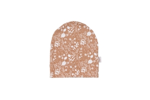 BABY HAT ORGANIC CAMEL 6-12 MONTHS