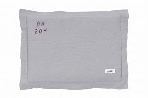 Poduszka washed cotton grey