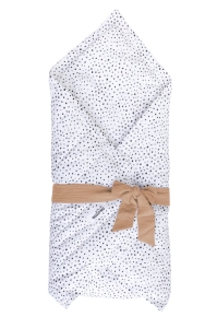 POŚCIEL BAWEŁNIANA / ROŻEK NIEMOWLĘCY DOTS CAMEL