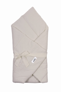 Kołderka s/rożek niemowlęcy washed cotton natural