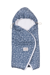 CAR SEAT SWADDLE ORGANIC DENIM