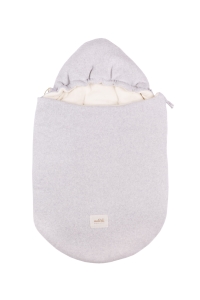 Otulacz do fotelika organic fleece grey melange