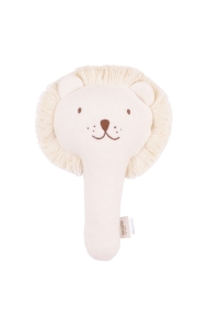 Grzechotka lew organic fleece cream