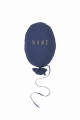 balloon pillow dark blue personalized gold.jpg