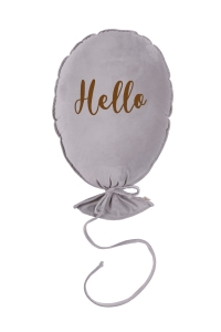 Balon dekoracyjny delux silver grey