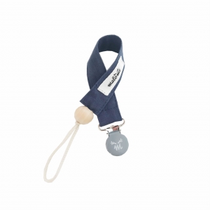Zawieszka so smoczka washed cotton dark blue