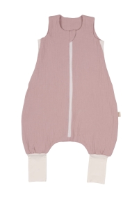 Śpiworek do spania z nogawkami muślinowy dusty pink
