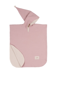 Poncho muślinowe pink