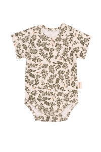 Body krótki rękaw organic green floral