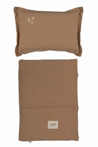 Pościel washed cotton z wypełnieniem Stars camel