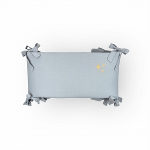 Ochraniacz do łóżeczka washed stars grey