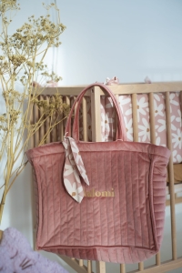 Pikowana torba do wózka Blush Rose