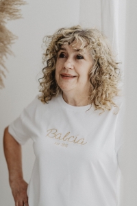 T-shirt biały damski - Babcia