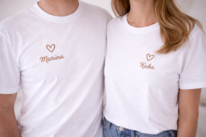 T-shirt biały męski z personalizacją